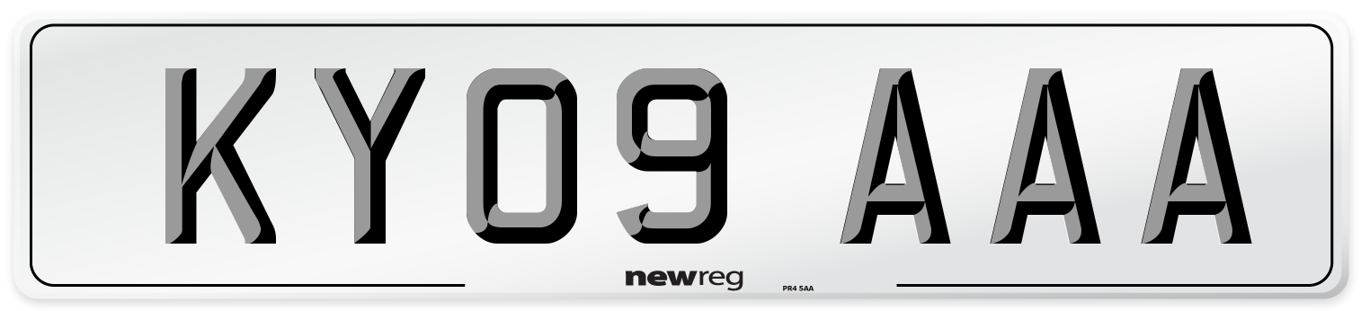 KY09 AAA Number Plate from New Reg